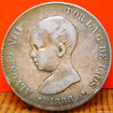 Monedas de España: ESPAÑA, 5 PESETAS, 1888.M.P.M. ALFONSO XIII. PLATA. (1267). Lote 402374019