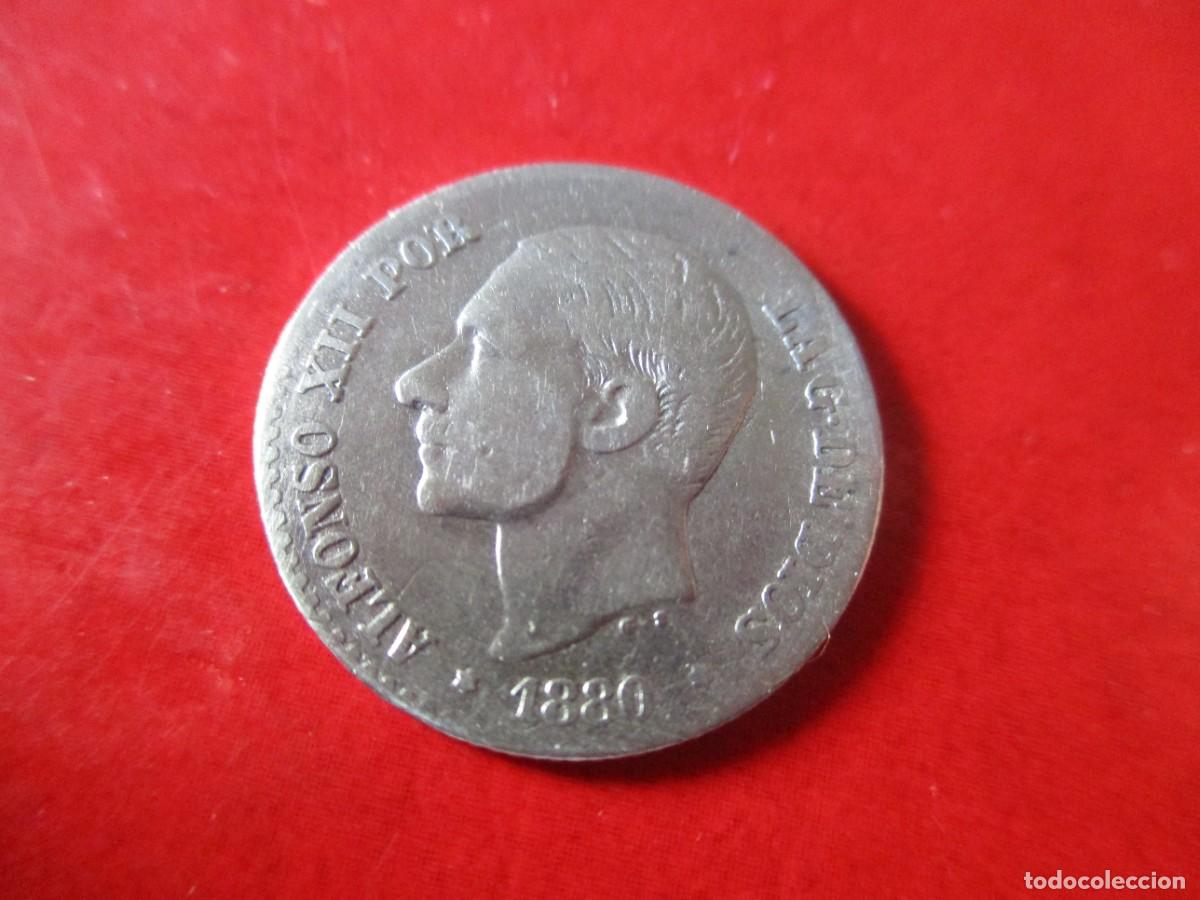 Monedas de Espa&ntilde;a: Alfonso XII. 50 centimos de plata. 1880 - Foto 1