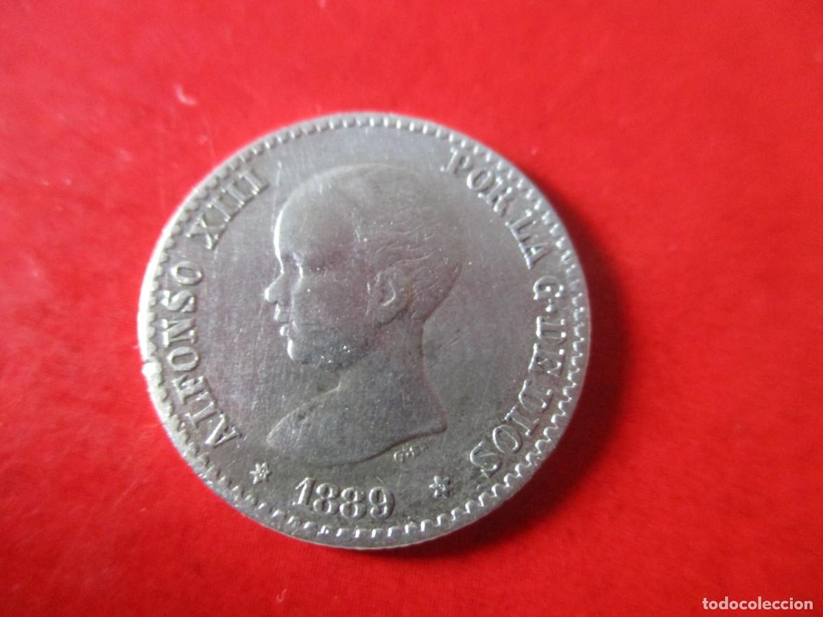 Monedas de Espa&ntilde;a: Alfonso XIII. 50 centimos de plata. 1889 - Foto 1