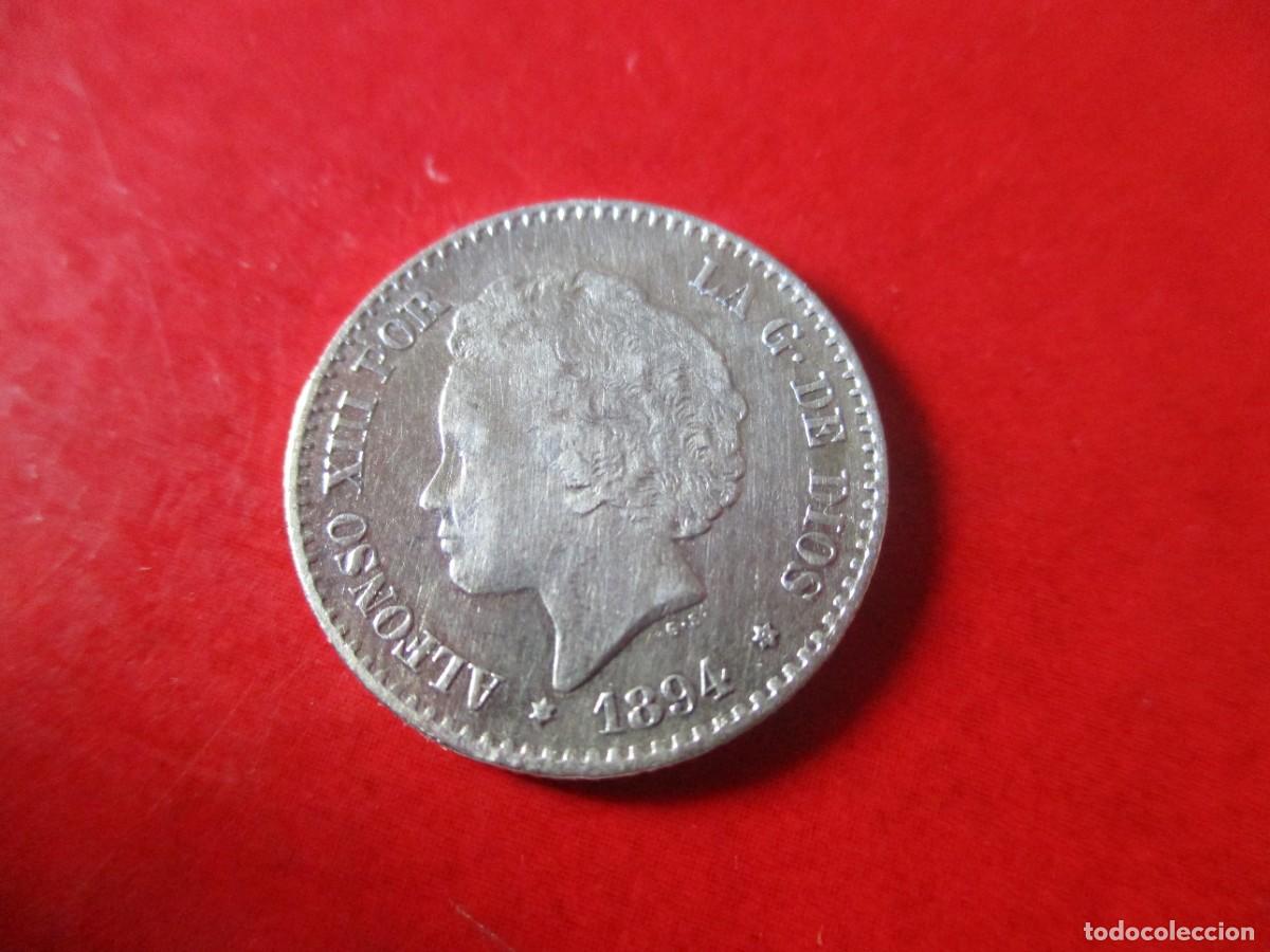 Monedas de Espa&ntilde;a: Alfonso XIII. 50 centimos de plata. 1894 - Foto 1