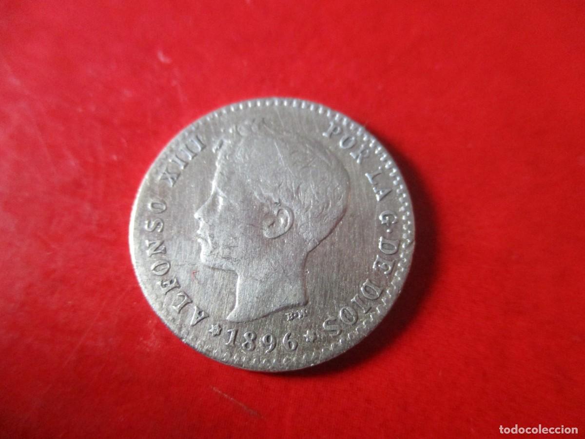 Monedas de Espa&ntilde;a: Alfonso XIII. 50 centimos de plata. 1896 - Foto 1