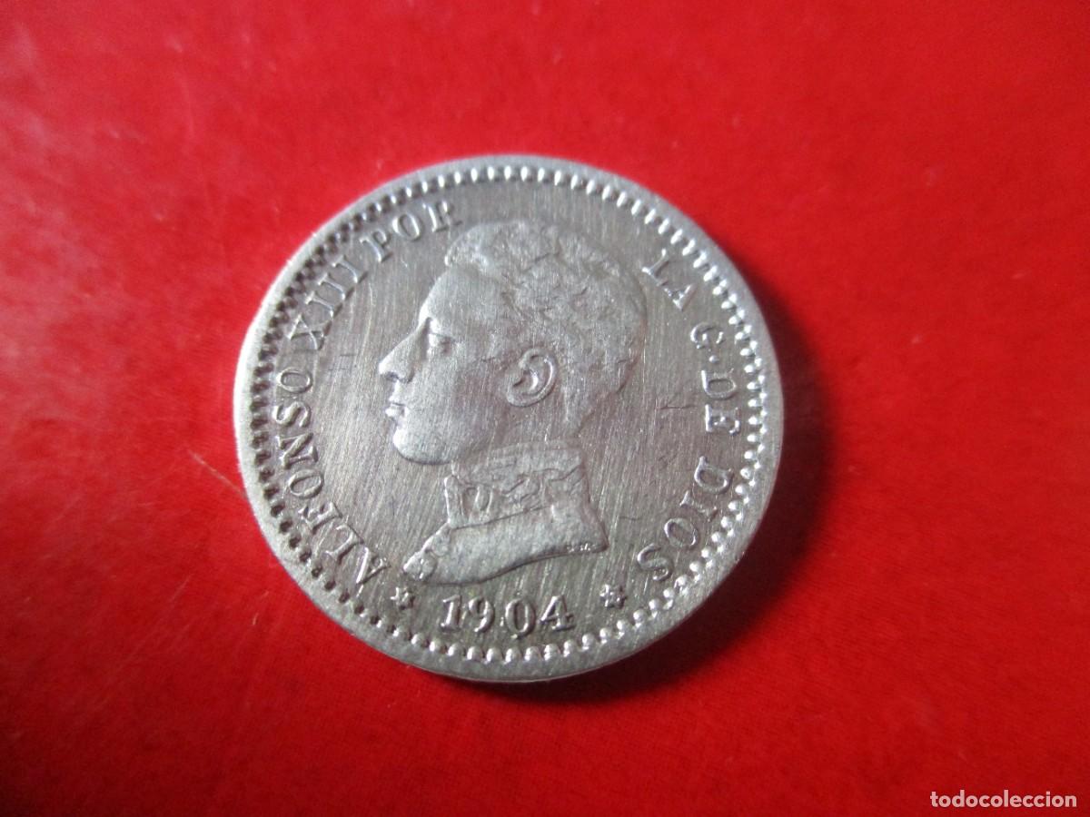 Monedas de Espa&ntilde;a: Alfonso XIII. 50 centimos de plata. 1904 *4 - Foto 1
