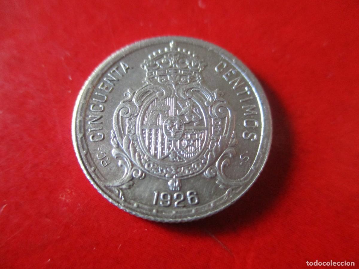 Monedas de Espa&ntilde;a: Alfonso XIII. 50 centimos de plata. 1926 - Foto 2