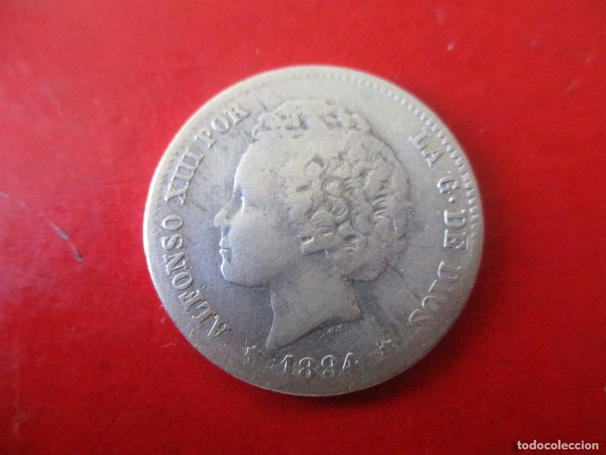 Monedas de Espa&ntilde;a: Alfonso XIII. 1 pta 1894 - Foto 1