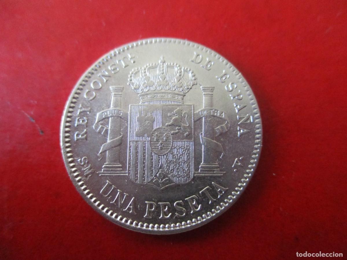 Monedas de Espa&ntilde;a: Alfonso XIII. 1 pta 1900 - Foto 2