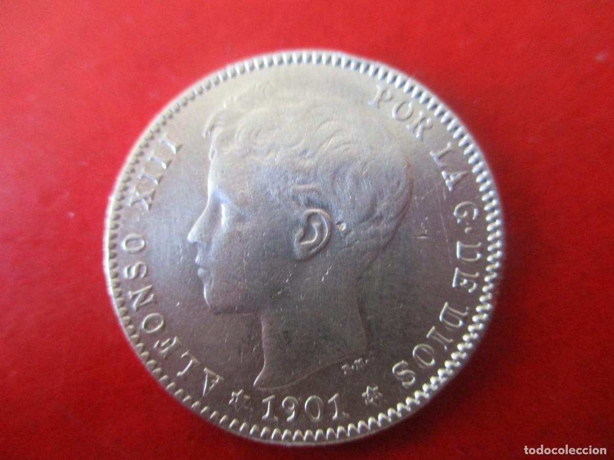 Monedas de Espa&ntilde;a: Alfonso XIII. 1 pta 1901 - Foto 1