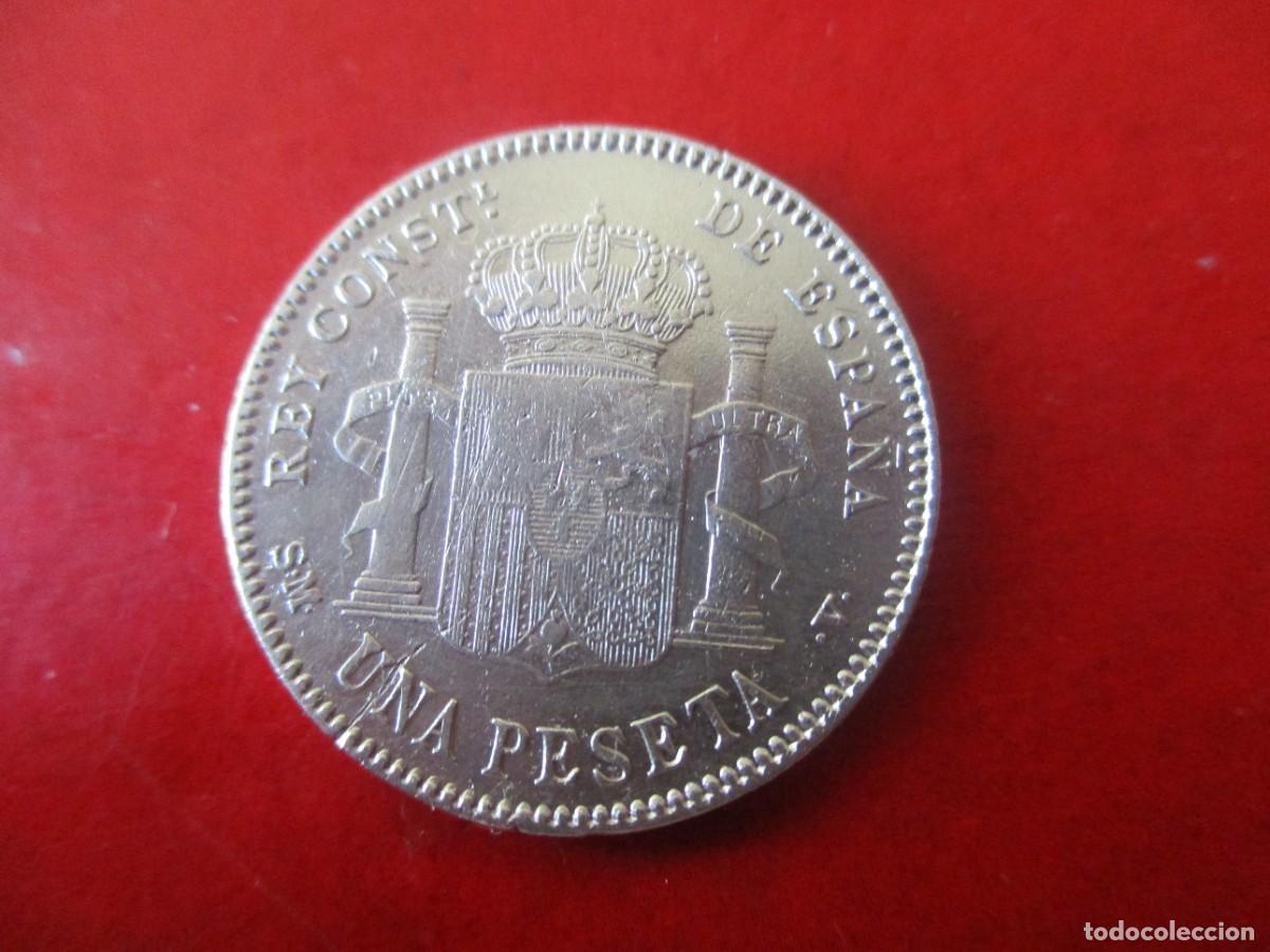 Monedas de Espa&ntilde;a: Alfonso XIII. 1 pta 1901 - Foto 2