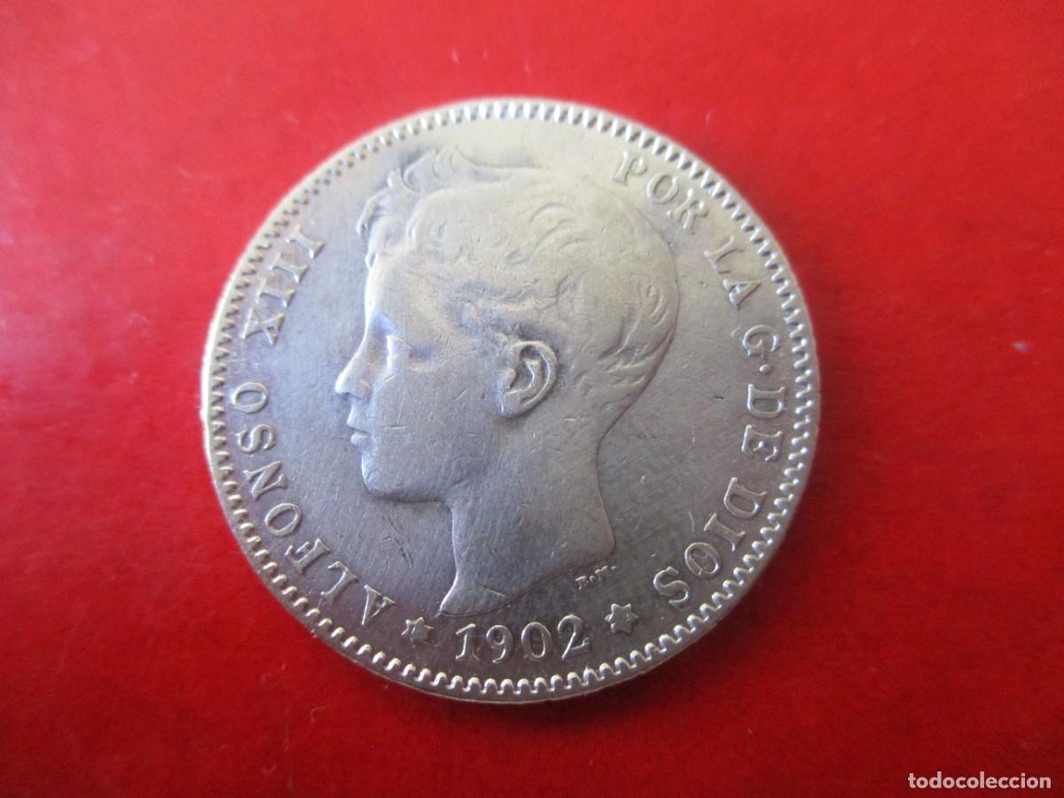 Monedas de Espa&ntilde;a: Alfonso XIII. 1 pta 1902 - Foto 1