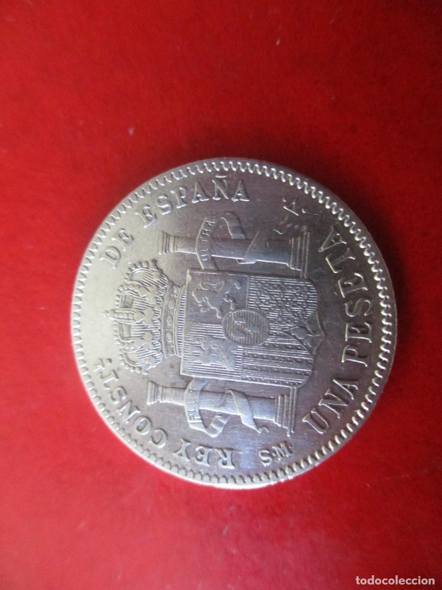 Monedas de Espa&ntilde;a: Alfonso XIII. 1 pta 1902 - Foto 2
