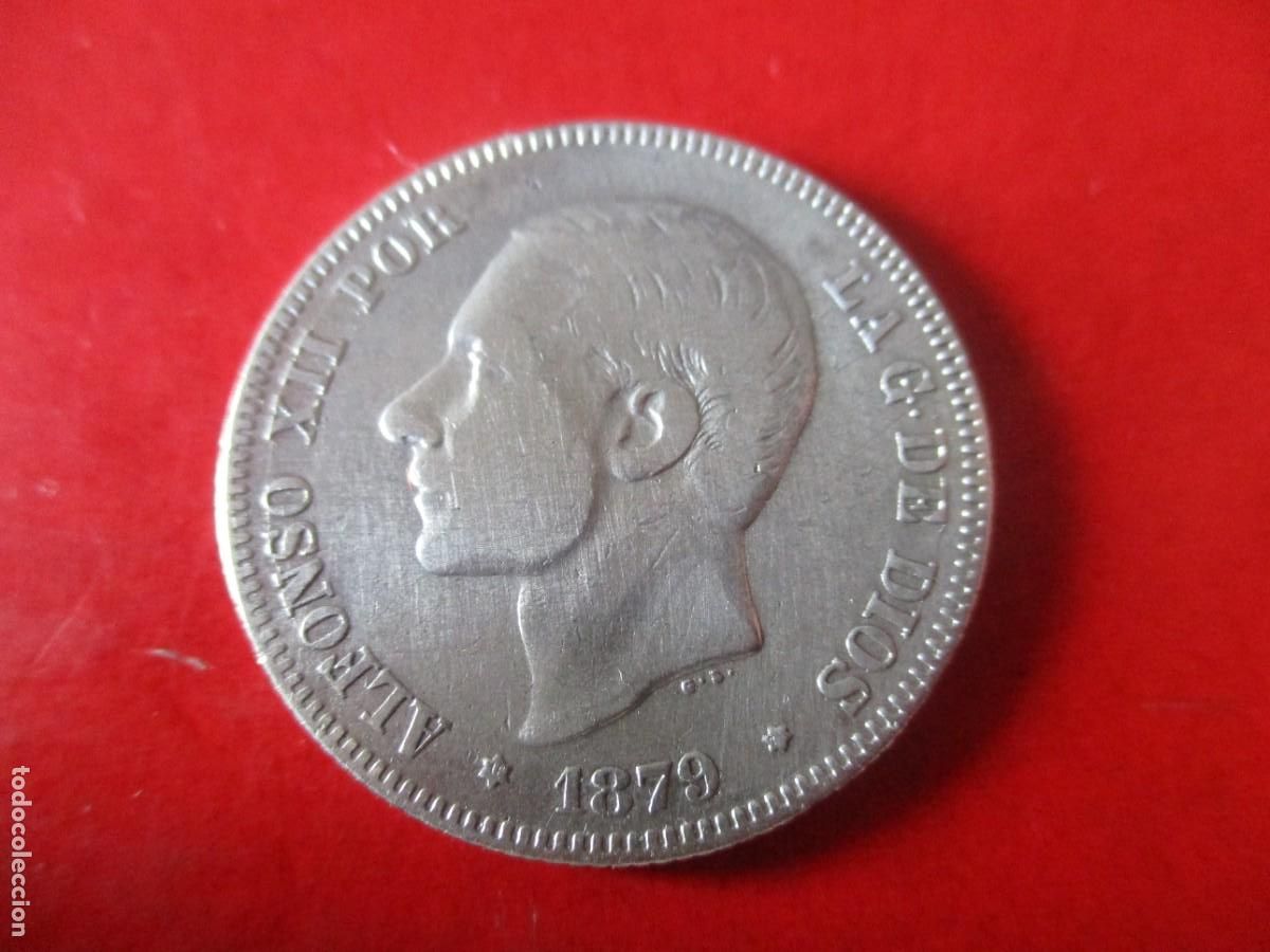 Monedas de Espa&ntilde;a: ALFONSO XII. 2 pts de plata 1879 - Foto 1