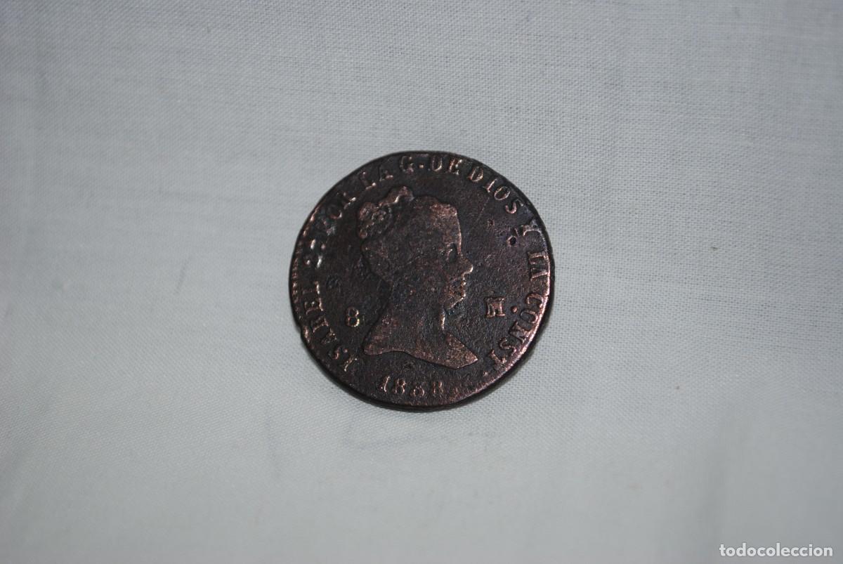 Monedas de Espa&ntilde;a: ISABEL 2&ordf; , 8 ,MARAVEDIES , 1838 - Foto 1