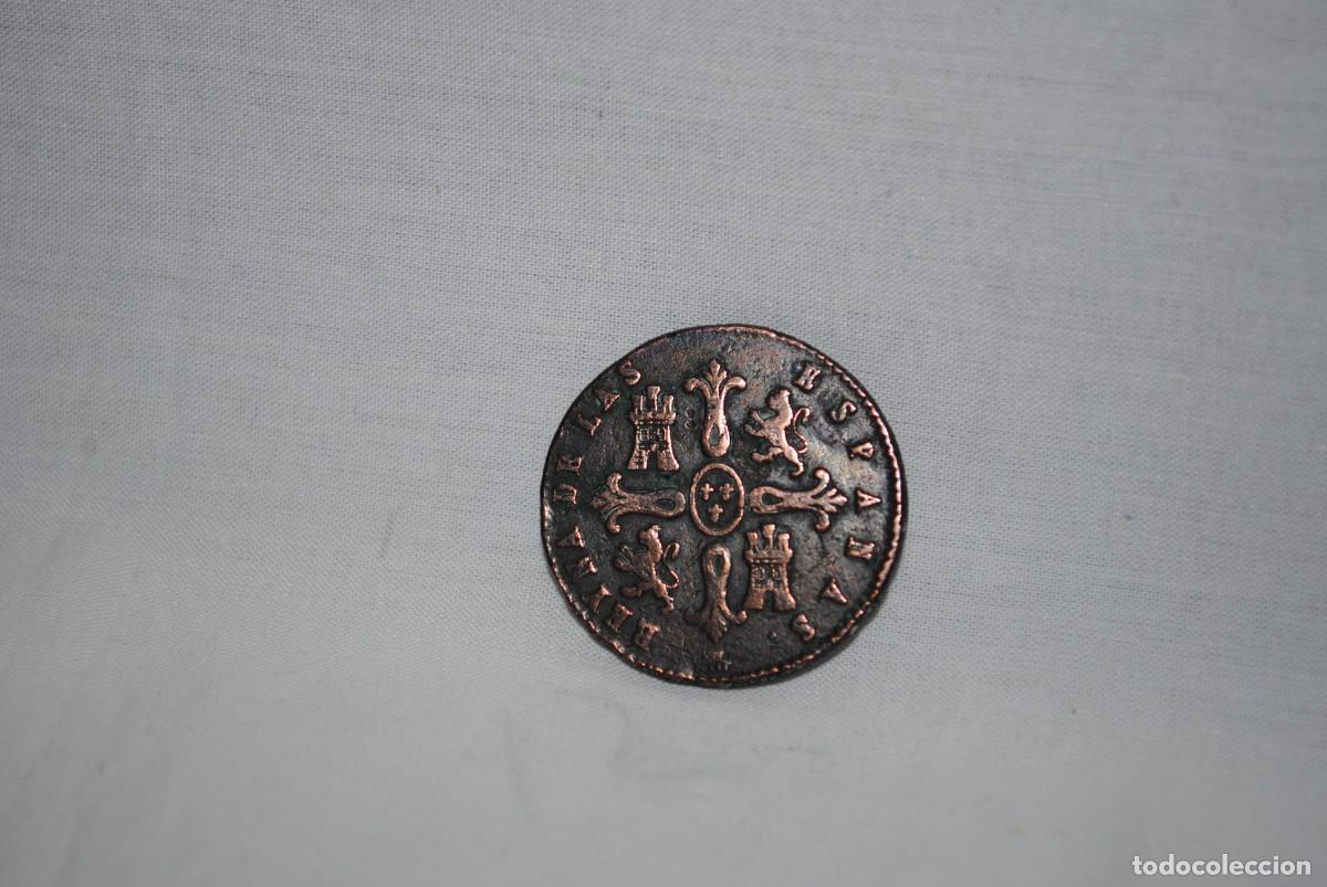 Monedas de Espa&ntilde;a: ISABEL 2&ordf; , 8 ,MARAVEDIES , 1838 - Foto 2