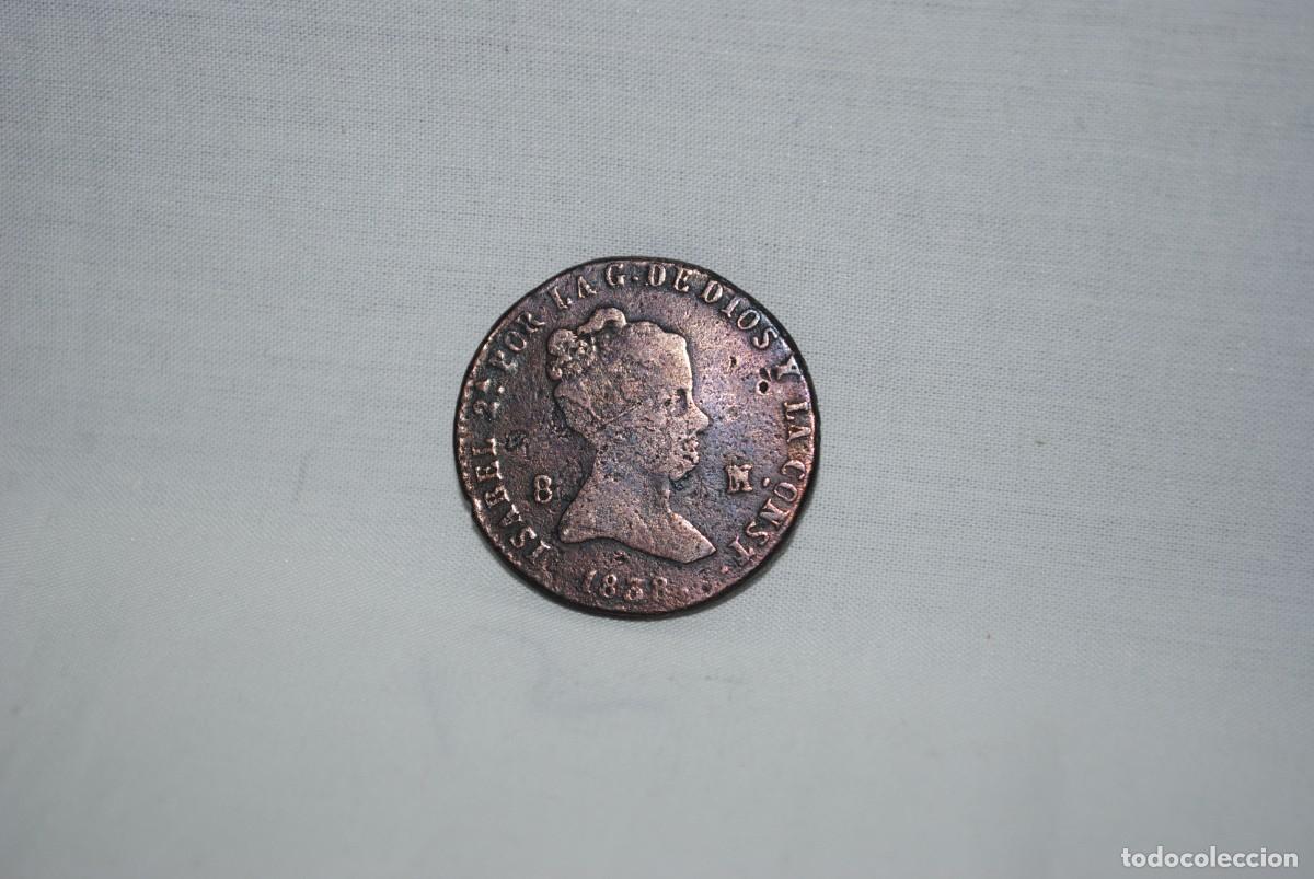 Monedas de Espa&ntilde;a: ISABEL 2&ordf; , 8 ,MARAVEDIES , 1838 - Foto 3