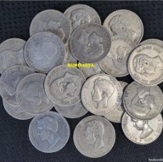 Monedas de España: PLATA DE INVERSIÓN. LOTE DE 10 MONEDAS DE 5 PESETAS PLATA. PESO 250 GR. 10 PIEZAS DE LAS IMÁGENES.. Lote 402767094