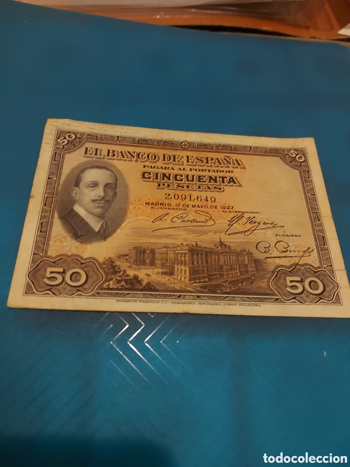 Monedas de Espa&ntilde;a: 1 de 50pts de1927 ss - Foto 2