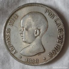 Monedas de España: MONEDA DE PLATA 5 PESETAS ALFONSO XIII 1888. Lote 403401324
