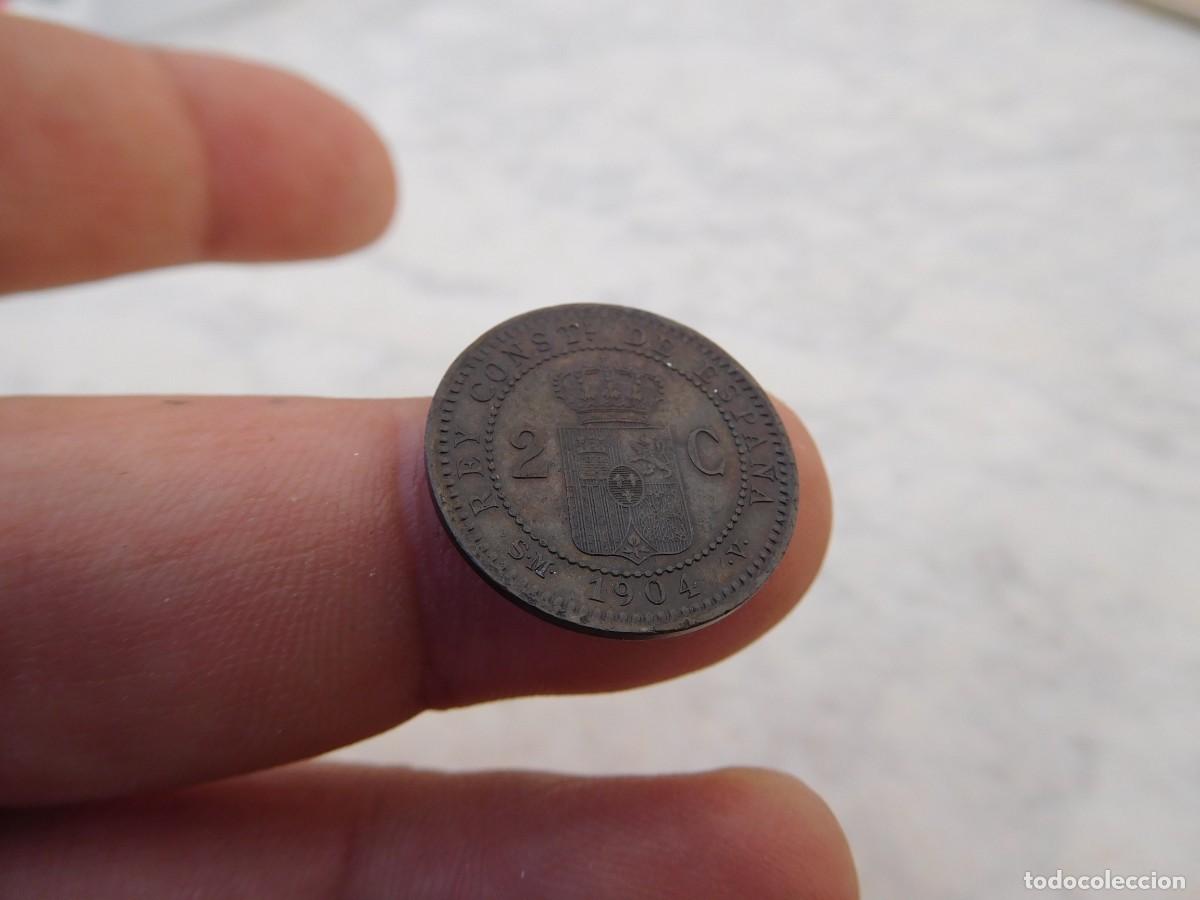 Monedas de Espa&ntilde;a: Espa&ntilde;a 2 C&eacute;ntimos 1904 Estrella 04 - Foto 2