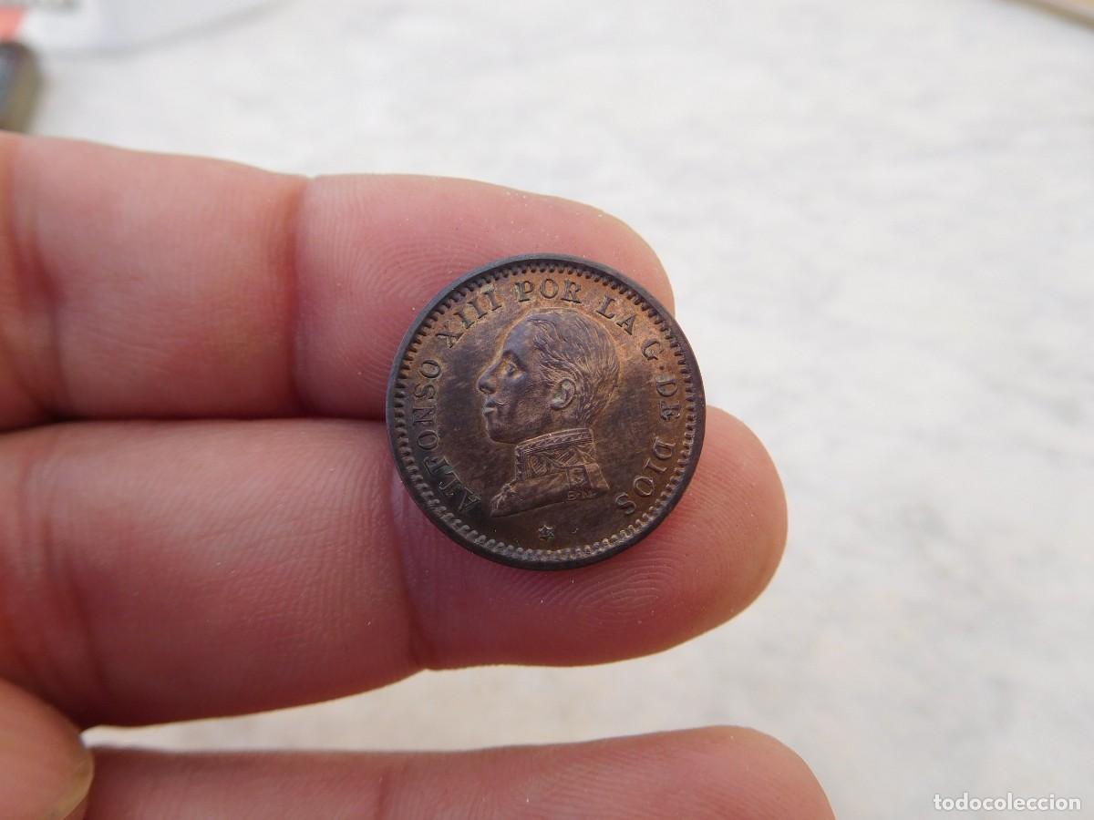 Monedas de Espa&ntilde;a: Espa&ntilde;a 2 C&eacute;ntimos 1912 Estrella 12 Parte de brillo original - Foto 3