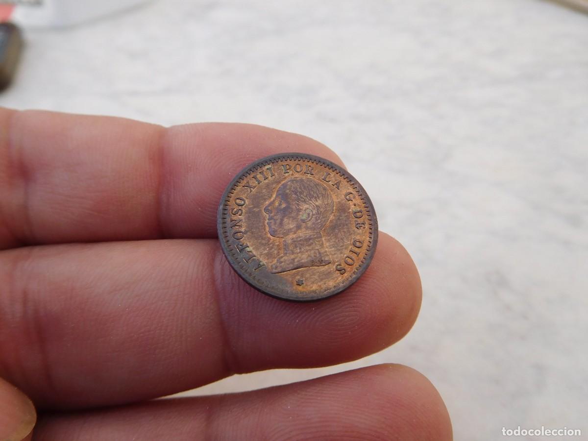 Monedas de Espa&ntilde;a: Espa&ntilde;a 2 C&eacute;ntimos 1912 Estrella 12 Parte de brillo original - Foto 4