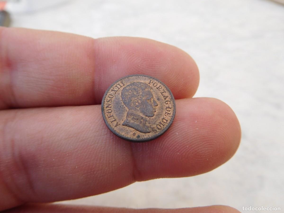 Monedas de Espa&ntilde;a: Espa&ntilde;a 1 C&eacute;ntimo 1906 Estrella 6 Parte de brillo original - Foto 3
