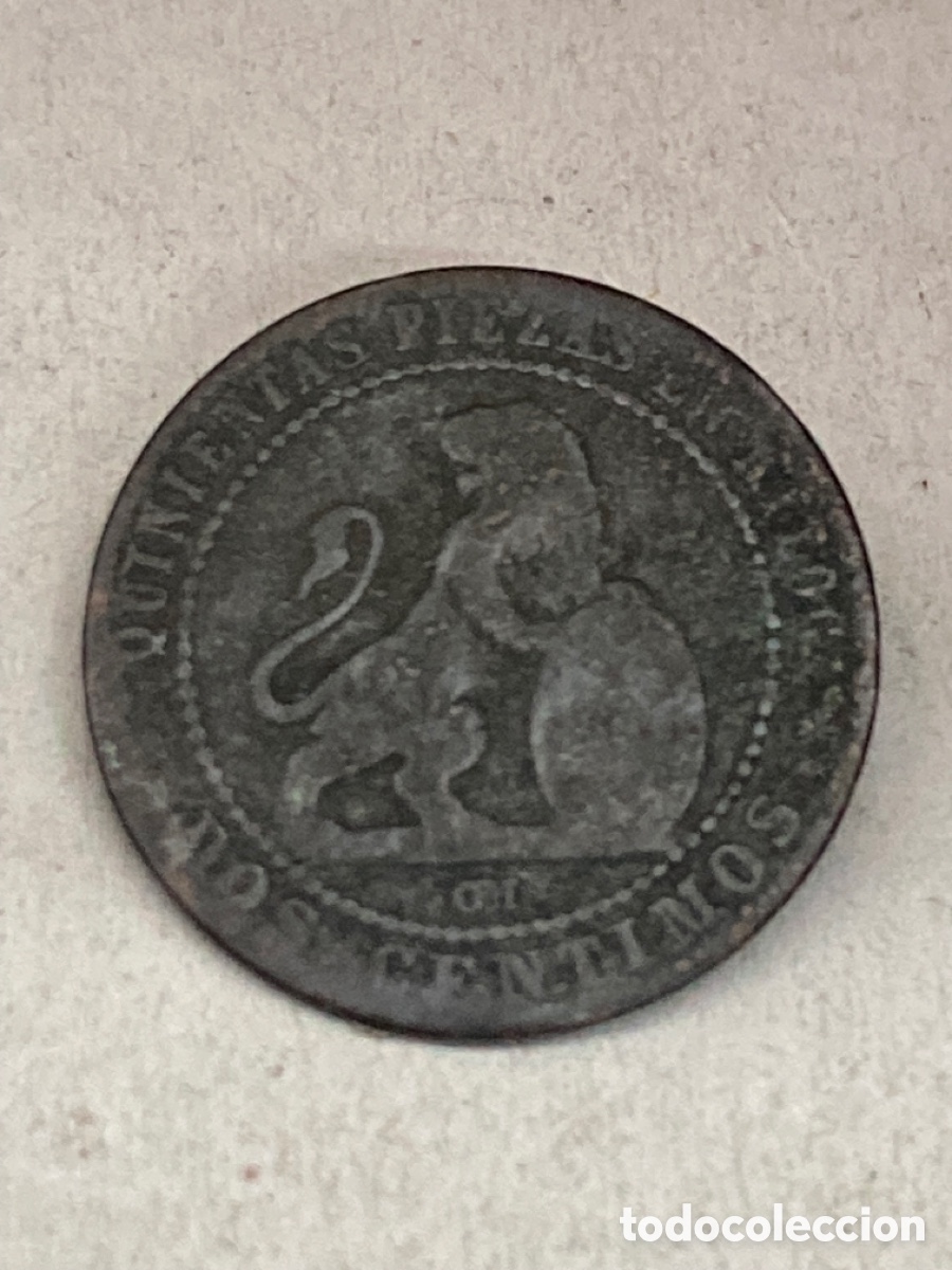 Monedas de Espa&ntilde;a: Moneda dos c&eacute;ntimos 1870 - Foto 1