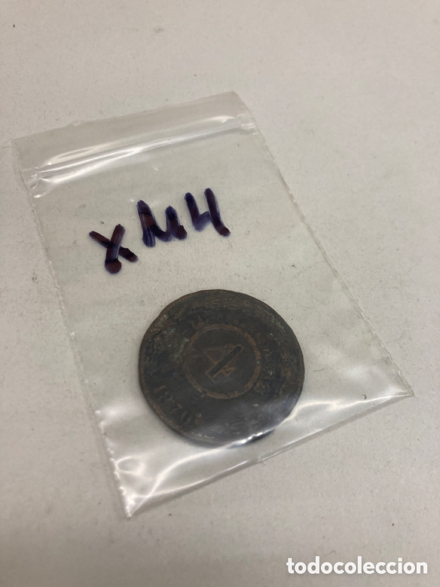 Monedas de Espa&ntilde;a: Moneda de cobre 1870 - Foto 3