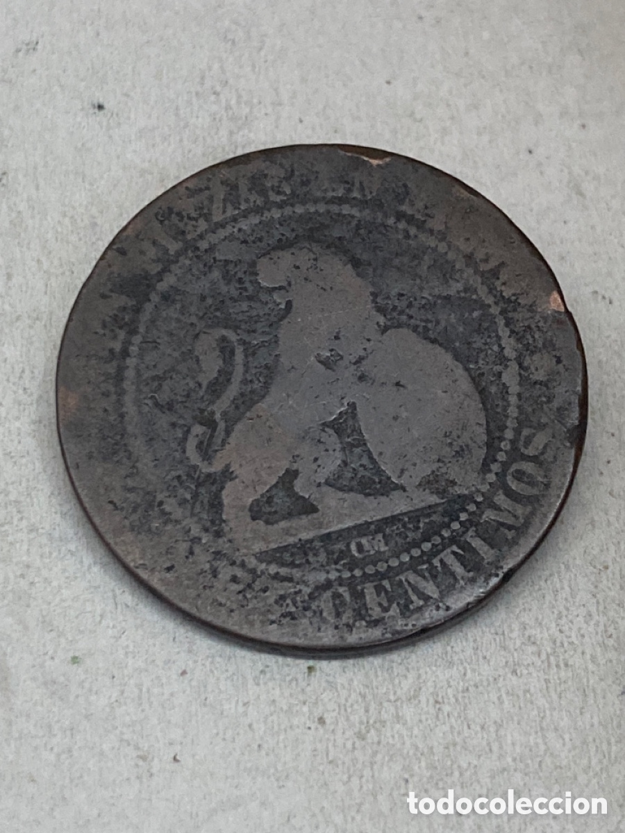 Monedas de Espa&ntilde;a: Moneda diez c&eacute;ntimos 1870 - Foto 2