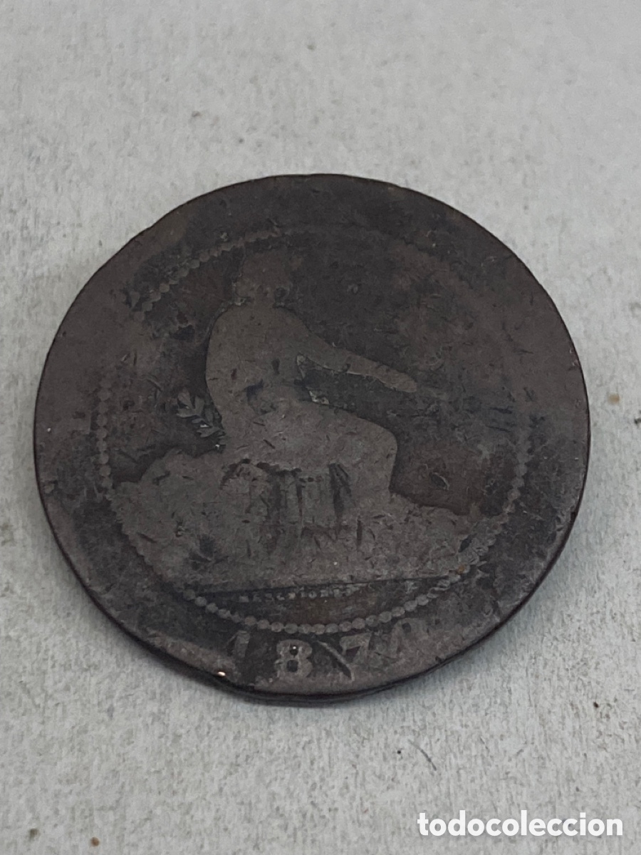 Monedas de Espa&ntilde;a: Moneda de diez c&eacute;ntimos 1878 - Foto 1