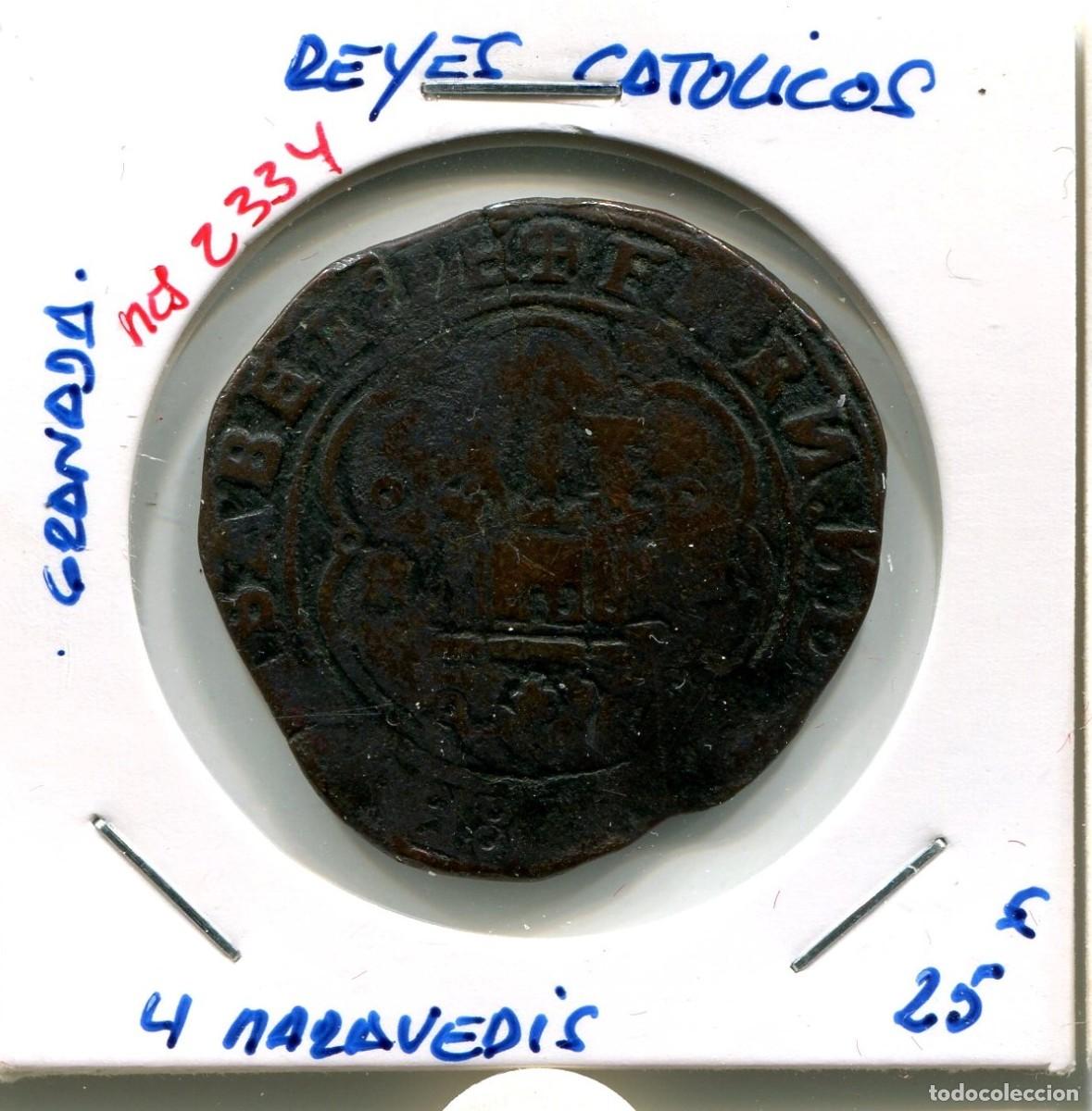 Monedas de Espa&ntilde;a: 4 MARAVEDIS REYES CATOLICOS GRANADA ( MES2334 ) - Foto 1