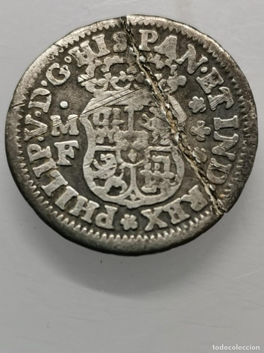 Monedas de Espa&ntilde;a: Felipe V 1/2 Real Plata. 1737 M&eacute;xico (MF) - Foto 5