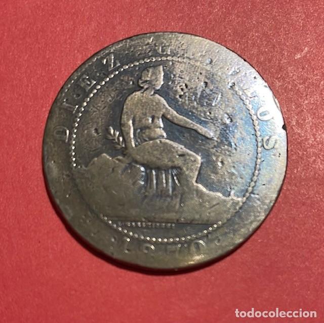 Monedas de Espa&ntilde;a: MONEDA 10 C&Eacute;NTIMOS (GOBIERNO PROVISIONAL) 1870 DE ESPA&Ntilde;A - Foto 1