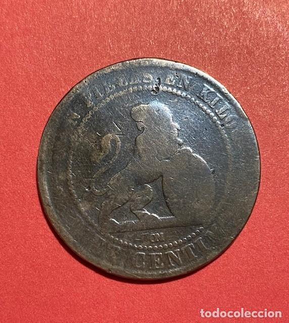 Monedas de Espa&ntilde;a: MONEDA 10 C&Eacute;NTIMOS (GOBIERNO PROVISIONAL) 1870 DE ESPA&Ntilde;A - Foto 2
