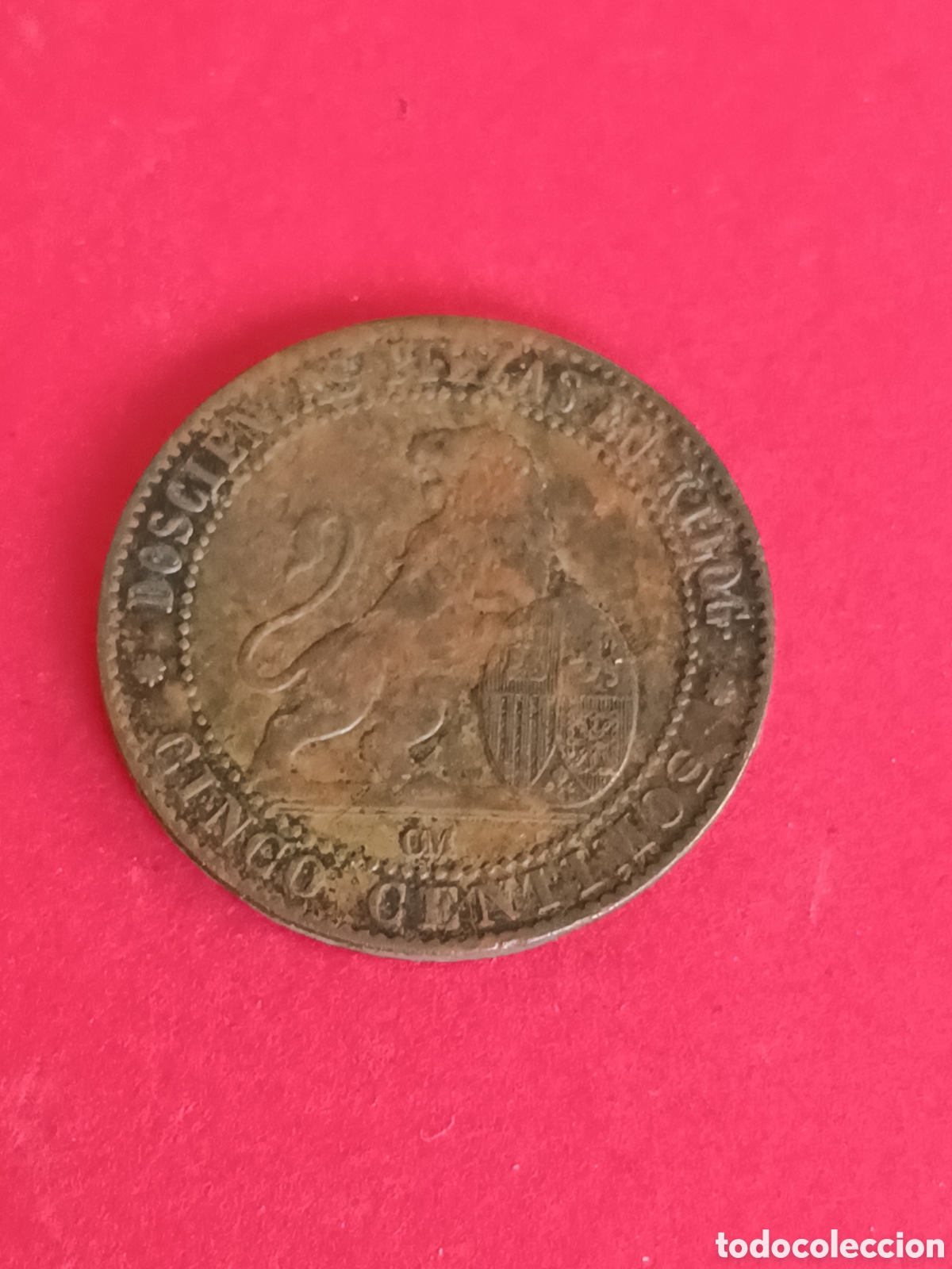 Monedas de Espa&ntilde;a: GOBIERNO PROVISIONAL. 5 C&Eacute;NTIMOS DE 1870. MBC. - Foto 1