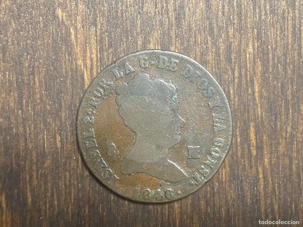 Monedas de Espa&ntilde;a: 8 Maravedis Jubia 1846 Isabel II - Foto 1