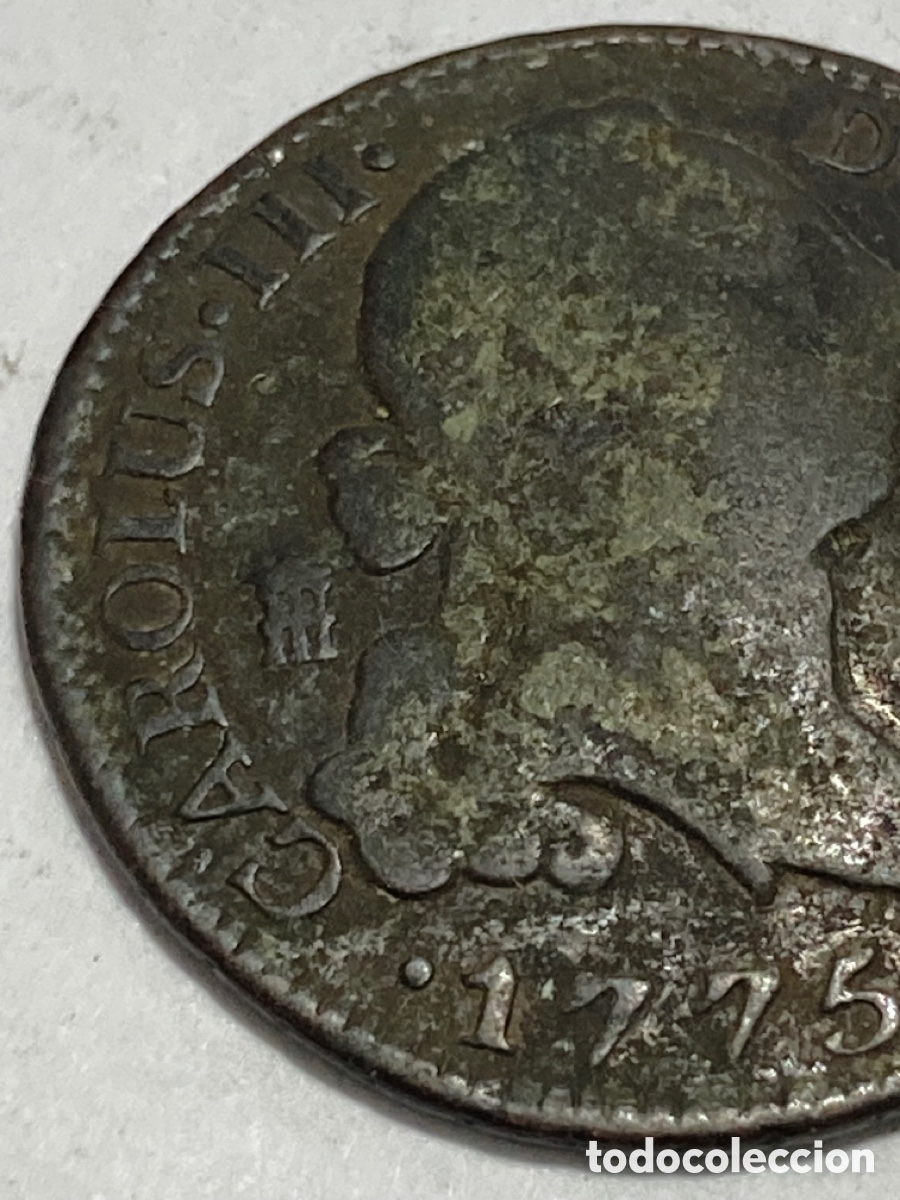 Monedas de Espa&ntilde;a: Moneda Carlos III 1775 cobre 4,9g - Foto 3
