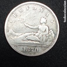 Monedas de España: 2 PESETAS 1870 ESTRELLAS 18/74