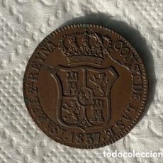 Monedas de España: ISABEL II 6 CUARTOS 1837 CATALUÑA