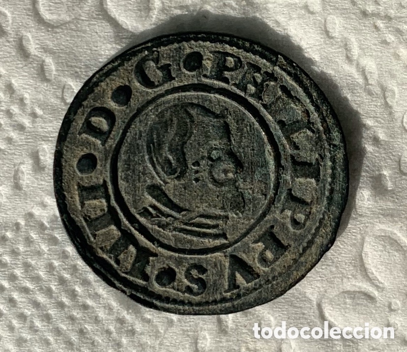 Monedas de Espa&ntilde;a: Felipe IIII 16 maravedies 1663 Cuenca - Foto 1