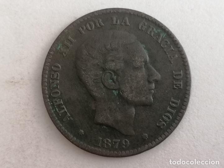 Monedas de Espa&ntilde;a: MONEDA DE COBRE, ALFONSO XII, 10 CENTIMOS, 1879 - Foto 1