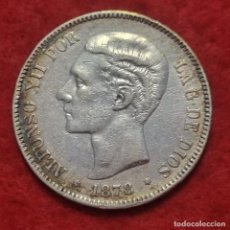 Monedas de España: MONEDA PLATA 5 PESETAS DURO DE PLATA 1878 ESTRELLAS VISIBLES 18 78 MBC++ ORIGINAL D2950