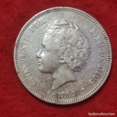 Monedas de España: MONEDA PLATA 5 PESETAS DURO DE PLATA 1894 ESTRELLAS VISIBLES 18 94 MBC+ ORIGINAL D2986