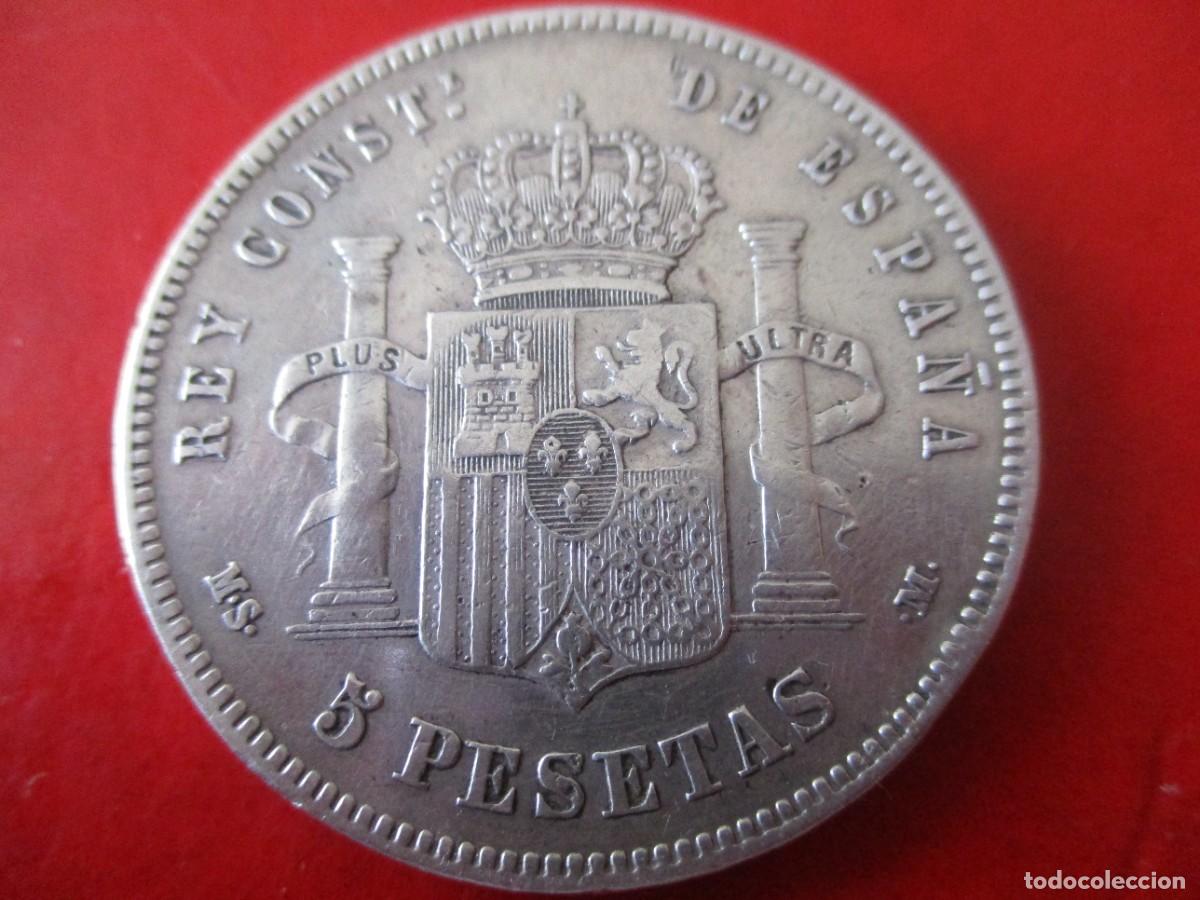 Monedas de Espa&ntilde;a: Alfonso XII. 5 pts. 1885 *87 MSM #mn - Foto 2