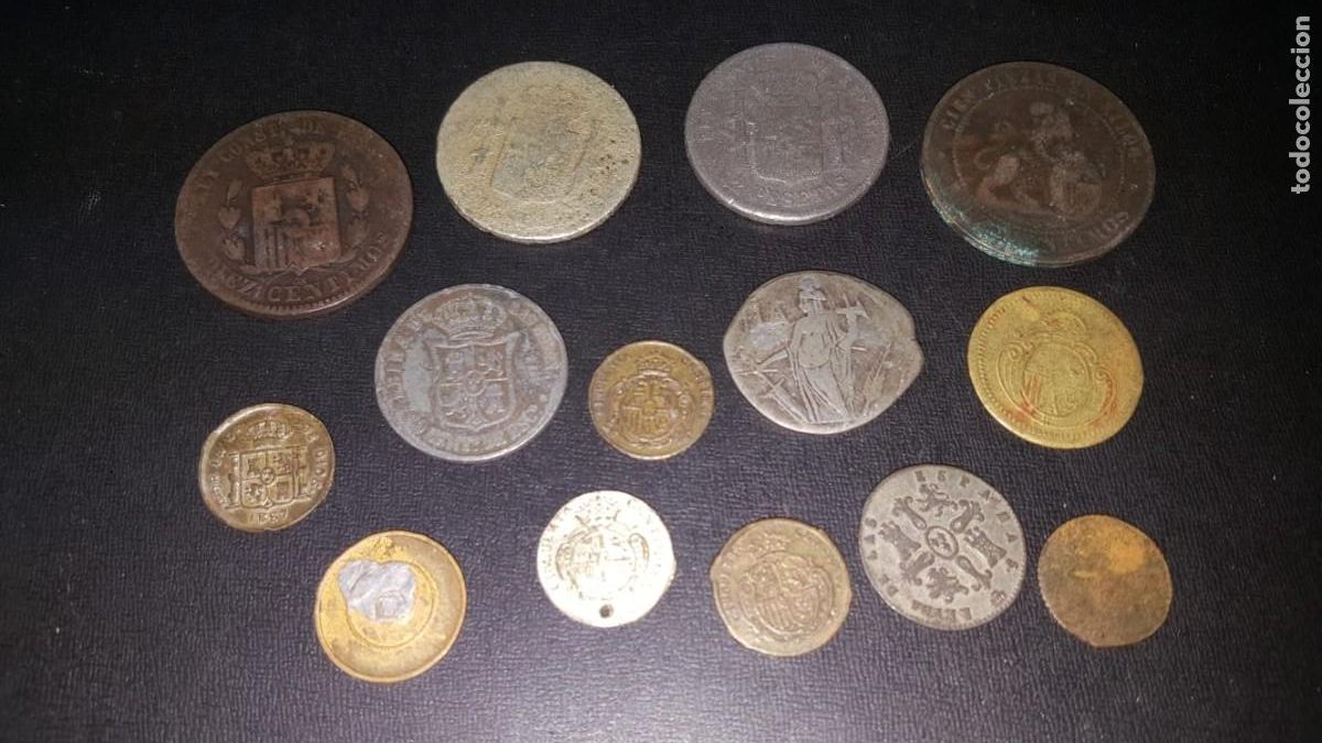 Monedas de Espa&ntilde;a: LOTE DE MONEDAS FALSAS DE EPOCA - Foto 4