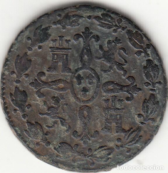 Monedas de Espa&ntilde;a: FERNANDO VII: 4 MARAVEDIS 1827 SEGOVIA - Foto 2