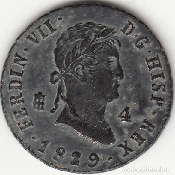 Monedas de Espa&ntilde;a: FERNANDO VII: 4 MARAVEDIS 1829 SEGOVIA - Foto 1