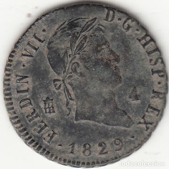 Monedas de Espa&ntilde;a: FERNANDO VII: 4 MARAVEDIS 1829 SEGOVIA - Foto 1