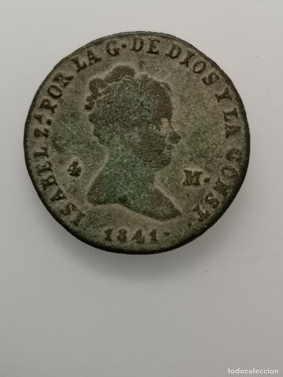 Monedas de Espa&ntilde;a: Isabel II 4 Maraved&iacute;s 1841 Segovia. - Foto 3