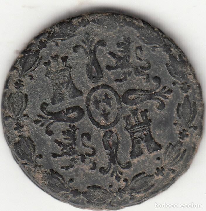 Monedas de Espa&ntilde;a: FERNANDO VII: 8 MARAVEDIS 1820 SEGOVIA - Foto 2