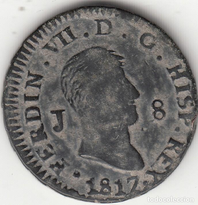 Monedas de Espa&ntilde;a: FERNANDO VII: 8 MARAVEDIS 1817 JUBIA - Foto 1