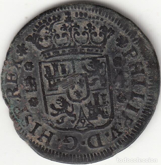 Monedas de Espa&ntilde;a: FELIPE V: 4 MARAVEDIS 1748 SEGOVIA - Foto 2